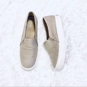 Keds Triple Decker Metallic Ortholite Slip On Shoe
